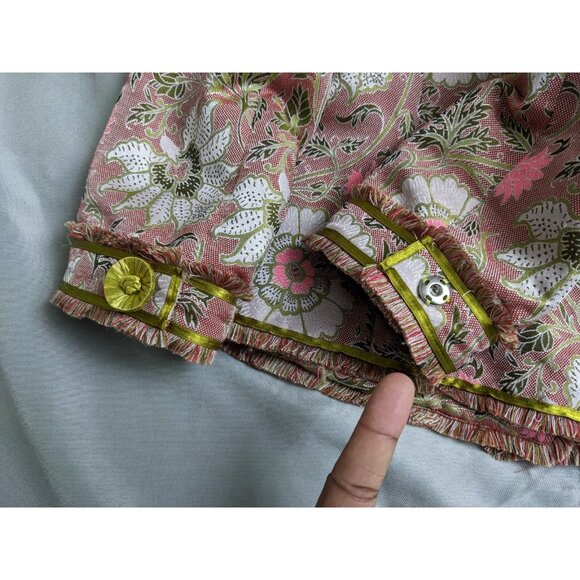 Etcetera Blazer Pink Floral Victorian Baroque Bohemian Jacket Womens Size 4 - Picture 8 of 16